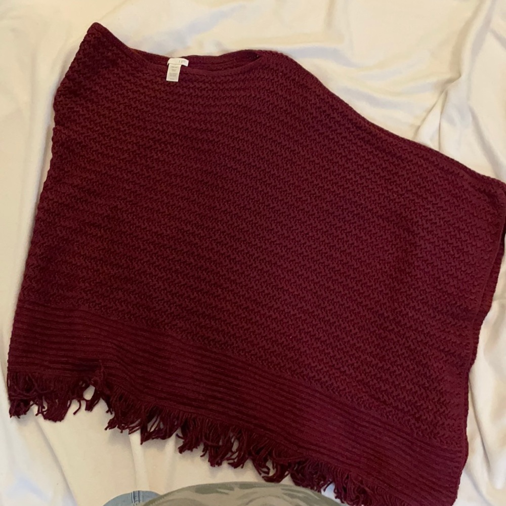 J. Jill Poncho Asymmetrical Poncho OS